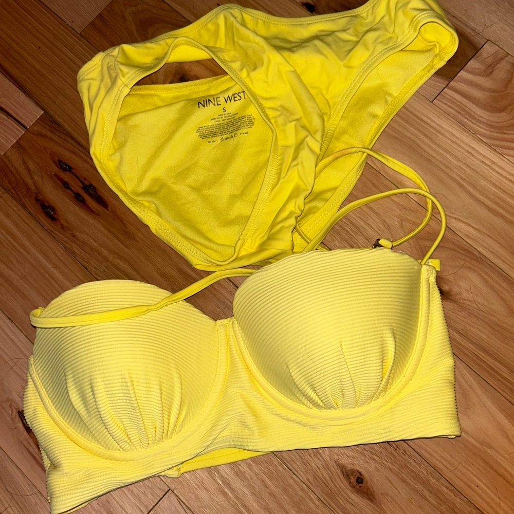 Nine West Yellow Bikini Set